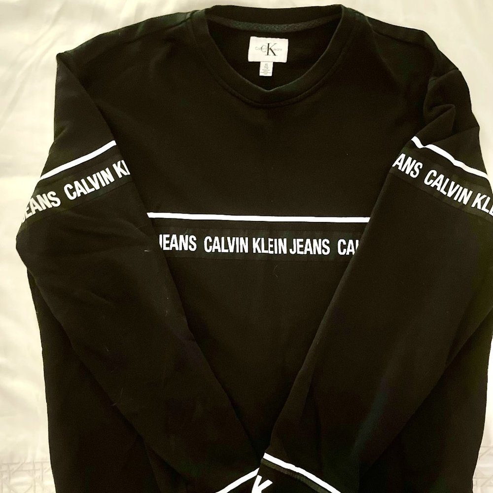 Calvin Klein Monogram Tape Crew Neck